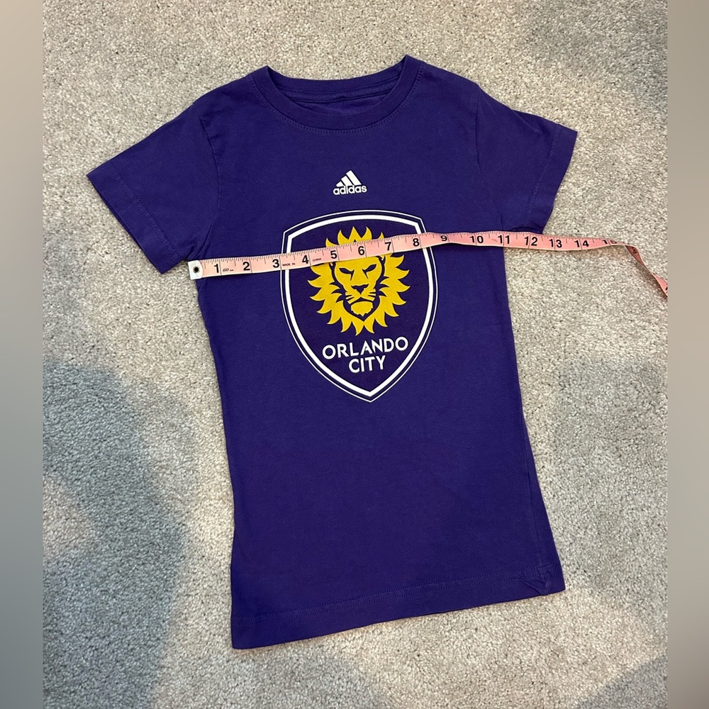 Adidas Kids Purple MLS Orlando City T-Shirt - Picture 2 of 5
